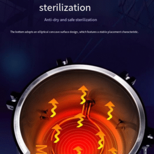 Stainless steel portable high-pressure steam sterilization pot, small disinfection pot, vertical sterilizer pot - Image 9