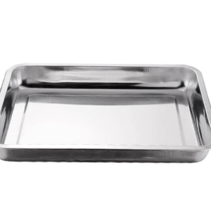 High quality laboratory thickened stainless steel tray, uncovered and non-magnetic, deep and shallow square tray, 304 rectangular disinfection tray