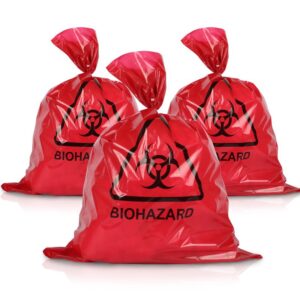 Laboratory high temperature and high pressure resistant packaging sterilization bags, medical waste biological red garbage bags