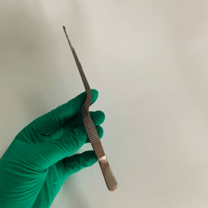 Laboratory stainless steel tweezers