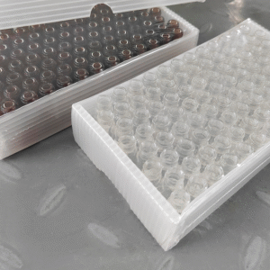 Injection bottle glass chromatography liquid phase transparent brown - Image 3