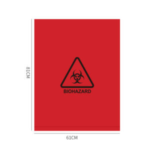 Laboratory high temperature and high pressure resistant packaging sterilization bags, medical waste biological red garbage bags - Image 3