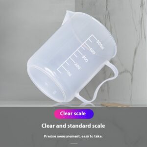 Scale measuring cup, plastic beaker, laboratory cup