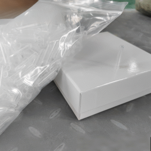 Liquid phase tube, sample bottle liner, inner tube, glass plastic flat pointed bottom with bracket, chromatographic sleeve - Image 3