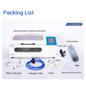 12 hole water bath nitrogen blower, 24 hole fully automatic nitrogen blower, sample concentration dry nitrogen blower - Image 25