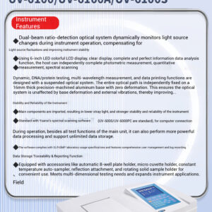 Visible UV spectrophotometer laboratory dual beam spectrometer V-5000 - Image 6