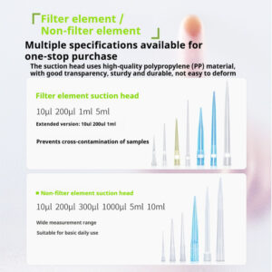 Pipette Suction Head Pipette Gun 10ul 200ul 1000ul Suction Head Box Pipette Rack - Image 3