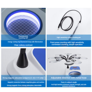 Colony counter XK-97A semi-automatic bacterial testing instrument electronic counter colony testing instrument - Image 3