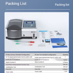 T6 spectrophotometer laboratory spectral analyzer dual beam UV visible spectrophotometer - Image 6