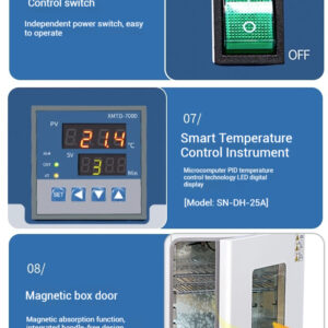 Electric heating constant temperature incubator, laboratory microbial bacterial cell, plant seed germination constant temperature incubator - Image 6
