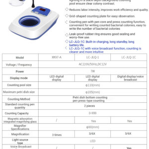 Colony counter XK-97A semi-automatic bacterial testing instrument electronic counter colony testing instrument - Image 5