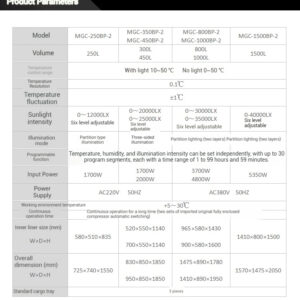 Biochemical mold incubator, constant temperature and humidity, bacteria and plants laboratory, lighting, artificial climate chamber - Image 7