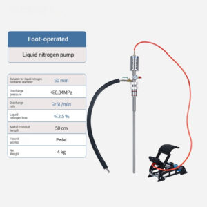 Liquid nitrogen pump, liquid nitrogen tank, foot pedal, hand pinch, electric pressure pump, liquid nitrogen spray gun, nitrogen discharge pump, liquid nitrogen self pressurization pump - Image 7