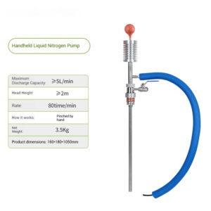 Liquid nitrogen pump, liquid nitrogen spray gun, liquid nitrogen tank, hand held foot pedal fully automatic pressure discharge pump, booster pump - Image 6