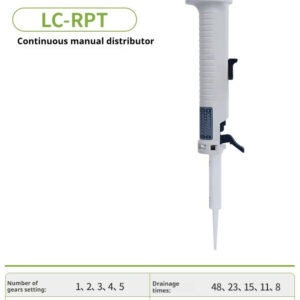 Continuous manual distributor, laboratory distributor, liquid dispenser, pipette, 10 μ L-5mL - Image 10