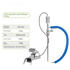 Liquid nitrogen pump, liquid nitrogen spray gun, liquid nitrogen tank, hand held foot pedal fully automatic pressure discharge pump, booster pump - Image 7