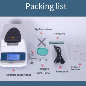 Rapid Moisture Analyzer Plastic Adhesive Tea Feed Grain Medicinal Materials Meat Halogen Moisture Analyzer - Image 6