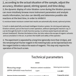 Automatic potentiometric titrator laboratory digital display micro automatic Karl Fischer moisture analyzer - Image 5