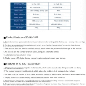 Adhesive index tester, laboratory automation testing equipment for coal G value detection - Image 5