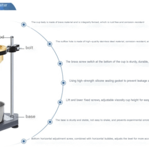 Apply four cups of portable SN-LND-1 desktop paint viscometer - Image 5