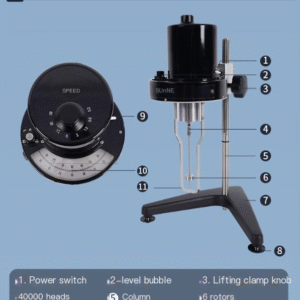 NDJ-5S8S laboratory pointer viscosity counter with rotational viscometer and visible viscosity tester - Image 11