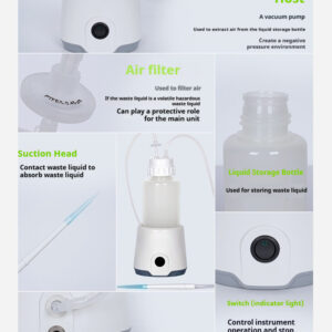 Vacuum aspirator, small liquid collector, laboratory bench waste liquid collection bottle, vacuum pump - Image 11