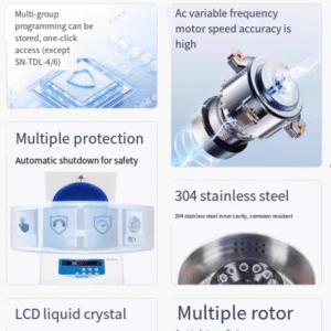 Low-speed centrifuge laboratory serum fat separation large-capacity timing floor-type centrifuge - Image 9