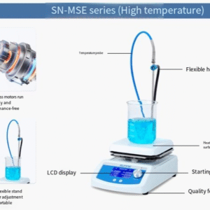 Magnetic stirrer, laboratory digital display constant temperature multi-connected stirrer, mini heating, large capacity stirring - Image 4