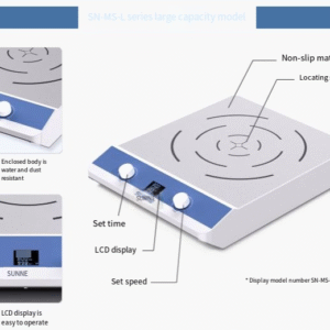 Magnetic stirrer, laboratory digital display constant temperature multi-connected stirrer, mini heating, large capacity stirring - Image 8