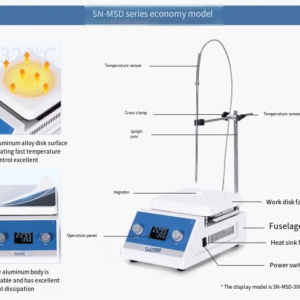 Magnetic stirrer, laboratory digital display constant temperature multi-connected stirrer, mini heating, large capacity stirring - Image 9